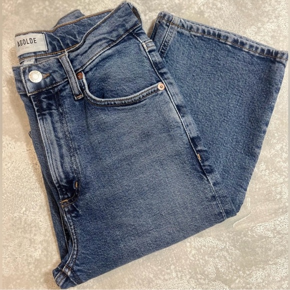 AGOLDE Vintage High Rise Bootcut in Prophecy Size 24-25 - Picture 7 of 8